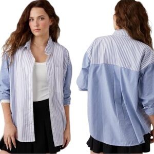 AE Perfect Mix Stripe Button Down